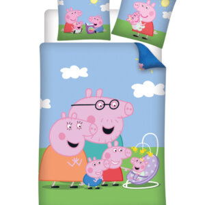 Peppa malac New Member gyerek, ovis ágyneműhuzat 100×135cm, 40×60 cm