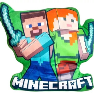 Minecraft Duo 3D formapárna, díszpárna 40 cm