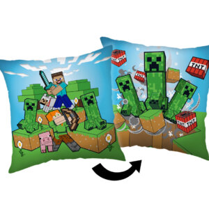 Minecraft Creeper Rush párna, díszpárna 40x40 cm