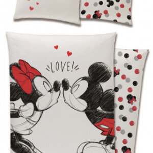 MICKEY EGÉR szerelem ágynemű Ágyneműgarnitúra 100% pamut 140x200 + 65x65