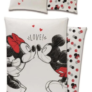 MICKEY MOUSE szerelem ágynemű 100% pamut 140x200 + 70x90