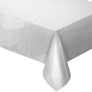 Ezüst metallic fólia asztalterítő 137×183 cm