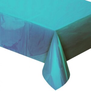 Kék metallic fólia asztalterítő 137×183 cm