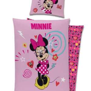 MINNIE MOUSE ágynemű 100% pamut 140x200 + 70x90