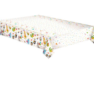 Állatos Cute Party papír asztalterítő 120×180 cm