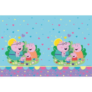 Peppa malac With Love műanyag asztalterítő 120x180 cm