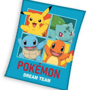 POKÉMON álomcsapat polár takaró 130x160cm vastag puha prémium anyagból