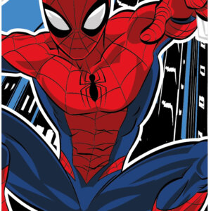 Pókember Web Swing fürdőlepedő, strand törölköző 70x140cm (Fast Dry)