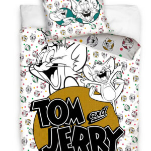 TOM AND JERRY ágynemű 100% pamut 140x200 + 70x90